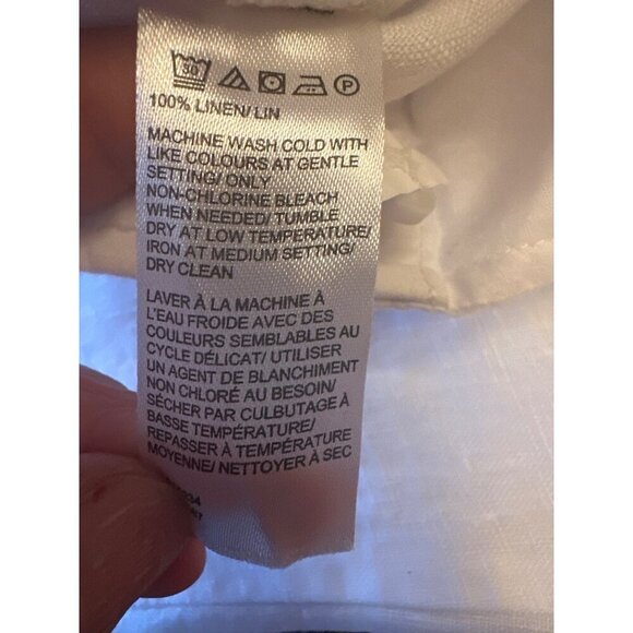 Saks Fifth Avenue White Linen Mens Pants XL - Picture 5 of 5